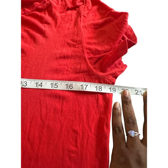 Karl lagerfield Red Graphic Tee With Eiffel Tower Design From Paris Love Karl M - Picture 6 of 10